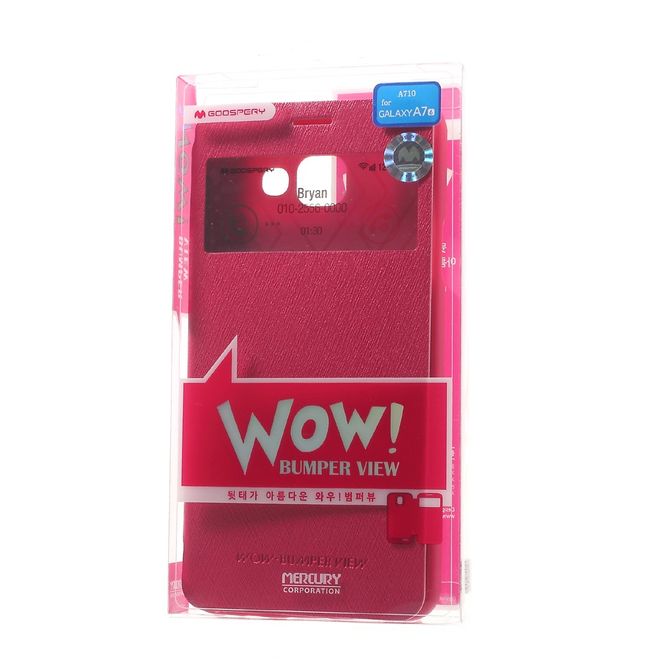 Goospery - Cover für Samsung Galaxy A7 (2016) - Handyhülle aus Plastik - Wow Bumper Series - rosa
