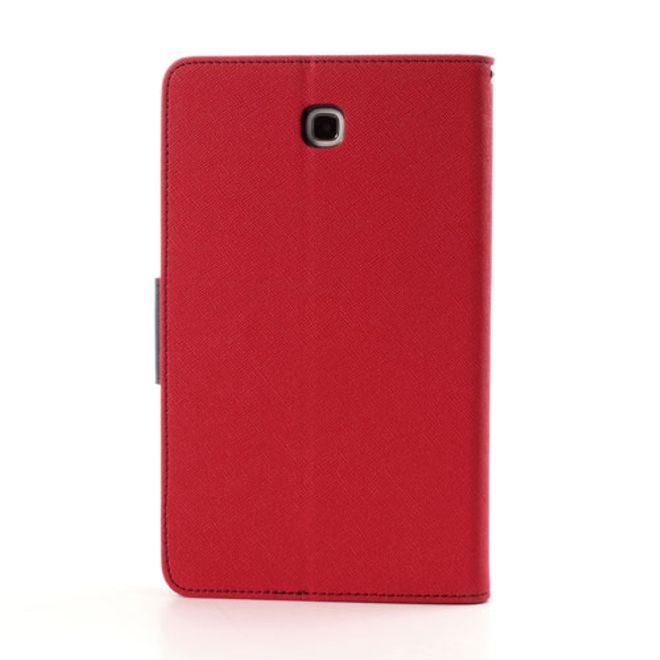 Goospery - Samsung Galaxy Tab 3 7.0 Hülle - Tablet Bookcover - Fancy Diary Series - rot/navy