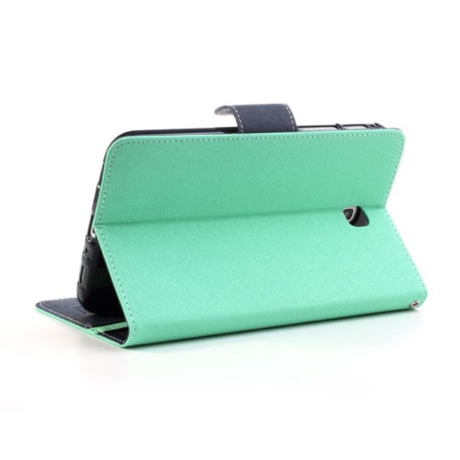 Goospery - Samsung Galaxy Tab 3 7.0 Hülle - Tablet Bookcover - Fancy Diary Series - mint/navy