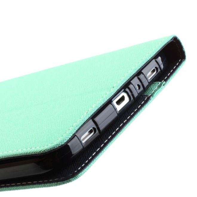 Goospery - Samsung Galaxy Tab 3 7.0 Hülle - Tablet Bookcover - Fancy Diary Series - mint/navy