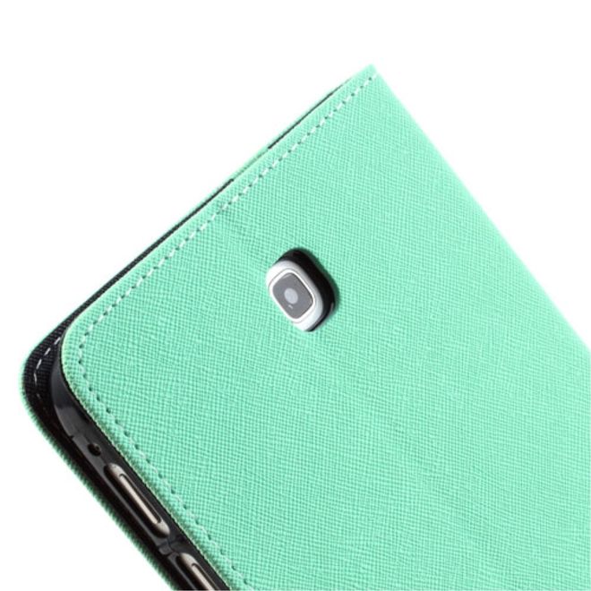 Goospery - Samsung Galaxy Tab 3 7.0 Hülle - Tablet Bookcover - Fancy Diary Series - mint/navy