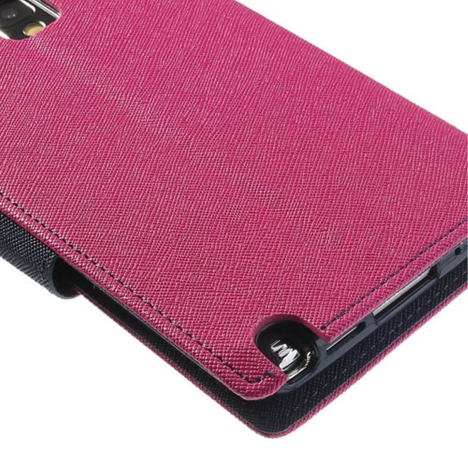 Goospery - Samsung Galaxy Note 3 Hülle - Handy Bookcover - Fancy Diary Series - pink/navy