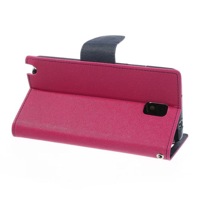 Goospery - Samsung Galaxy Note 3 Hülle - Handy Bookcover - Fancy Diary Series - pink/navy