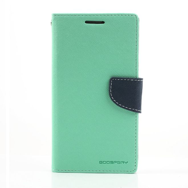 Goospery - Samsung Galaxy Note 3 Hülle - Handy Bookcover - Fancy Diary Series - mint/navy