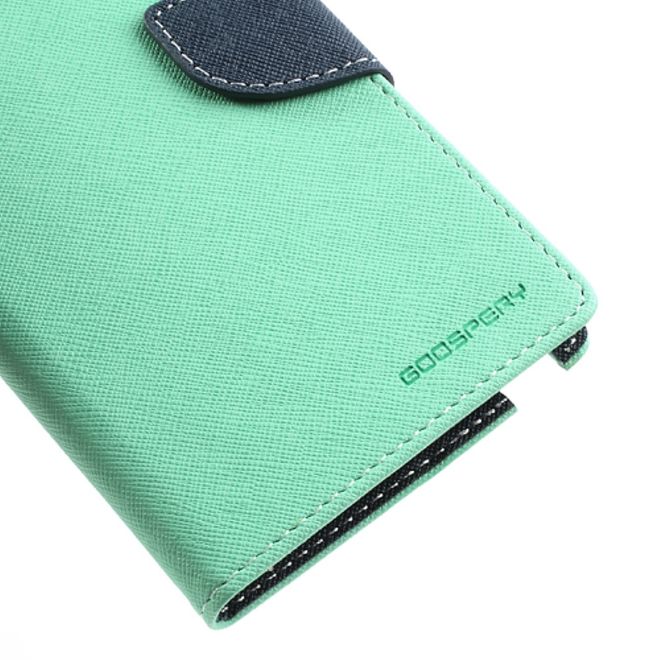 Goospery - Samsung Galaxy Note 3 Hülle - Handy Bookcover - Fancy Diary Series - mint/navy