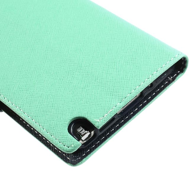 Goospery - Samsung Galaxy Note 3 Hülle - Handy Bookcover - Fancy Diary Series - mint/navy