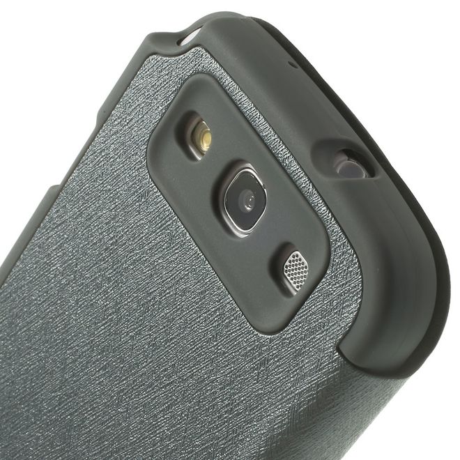 Goospery - Cover für Samsung Galaxy S3 - Handyhülle aus Plastik - Wow Bumper Series - grau