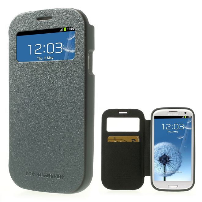 Goospery - Cover für Samsung Galaxy S3 - Handyhülle aus Plastik - Wow Bumper Series - grau