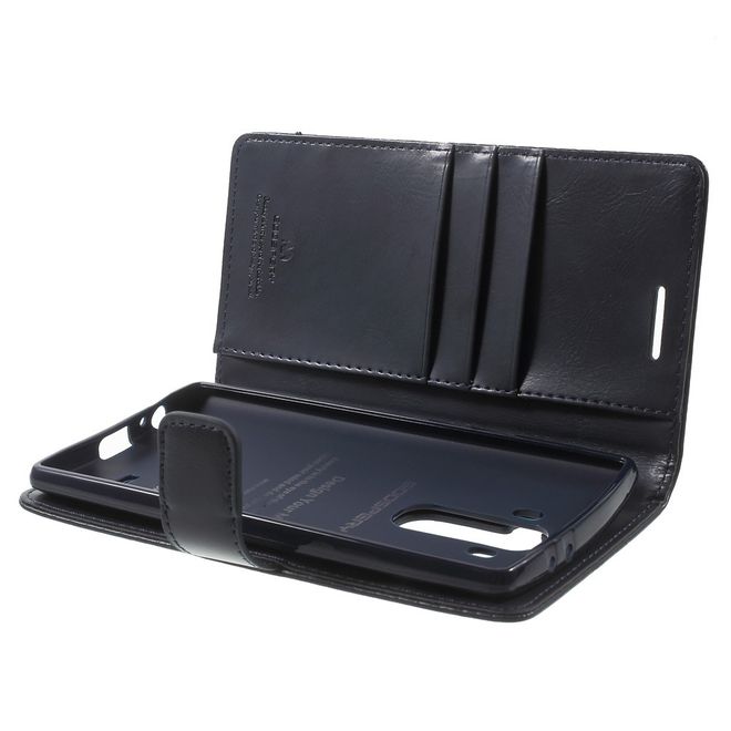 Goospery - Handyhülle für LG G4 - Case aus Leder - Blue Moon Series - navy