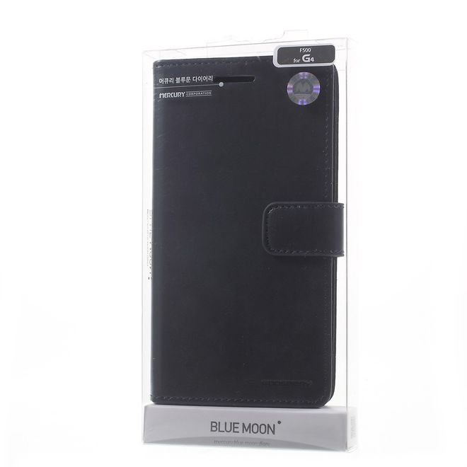 Goospery - Handyhülle für LG G4 - Case aus Leder - Blue Moon Series - navy