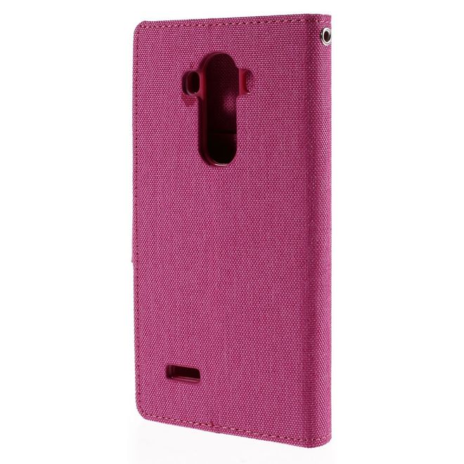 Goospery - Hülle für LG G4 - Bookcover- Canvas Diary Series - pink