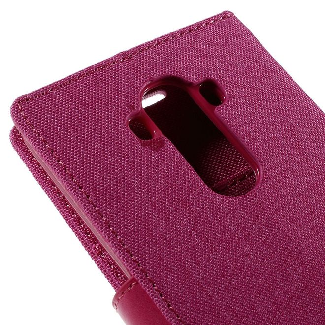Goospery - Hülle für LG G4 - Bookcover- Canvas Diary Series - pink