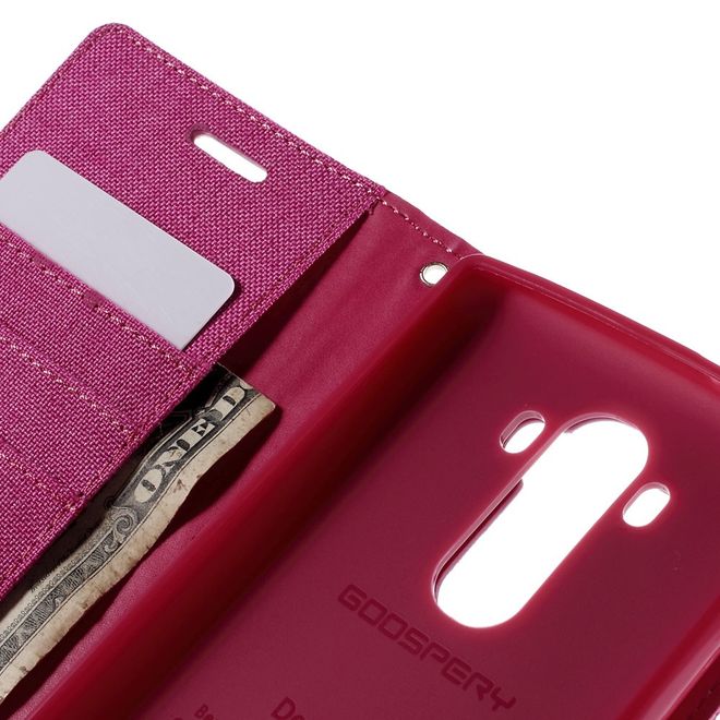 Goospery - Hülle für LG G4 - Bookcover- Canvas Diary Series - pink