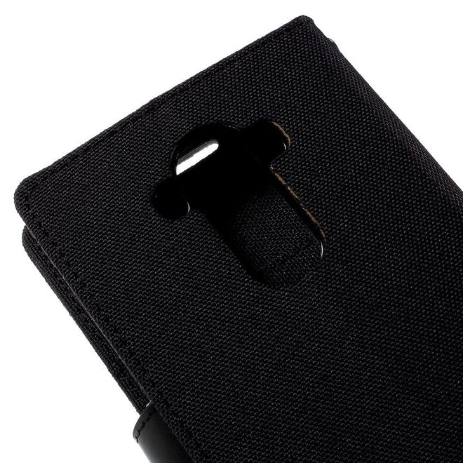 Goospery - Hülle für LG G4 - Bookcover- Canvas Diary Series - schwarz