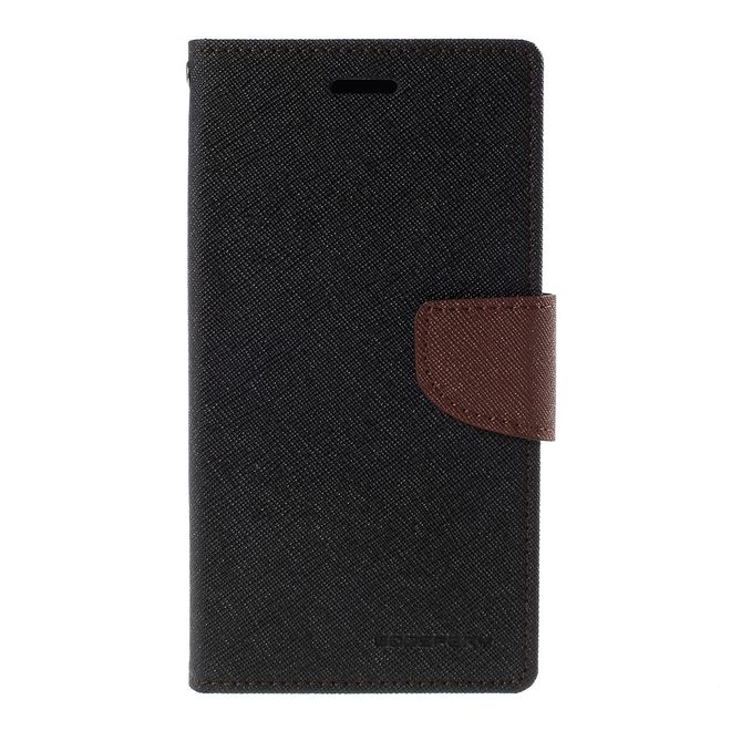 Goospery - LG G4 Hülle - Handy Bookcover - Fancy Diary Series - schwarz/braun