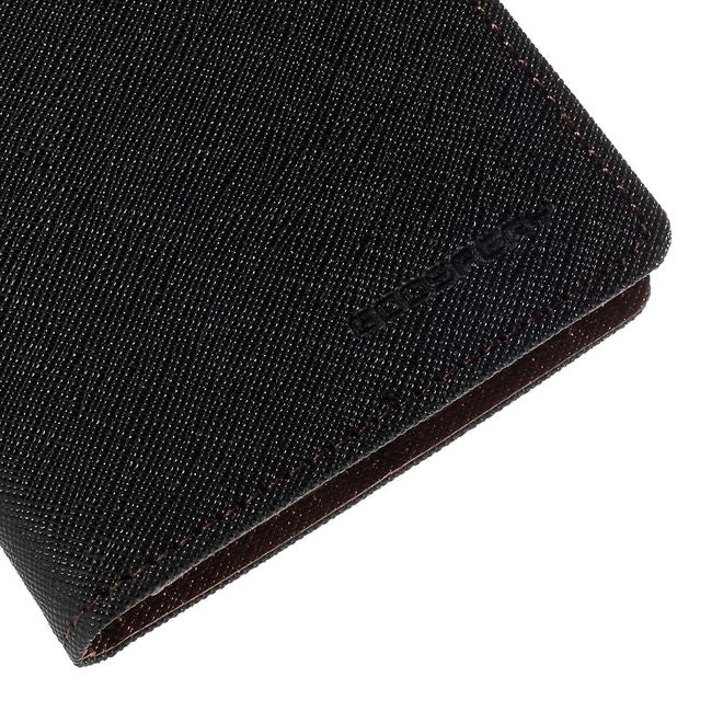 Goospery - LG G4 Hülle - Handy Bookcover - Fancy Diary Series - schwarz/braun