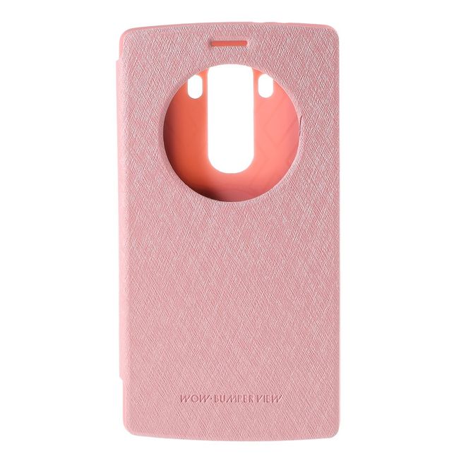 Goospery - LG G4 Hülle - Handy Plastik Bookcover - WOW Bumper Series - rosa
