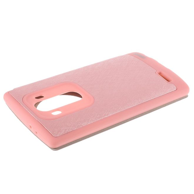 Goospery - LG G4 Hülle - Handy Plastik Bookcover - WOW Bumper Series - rosa