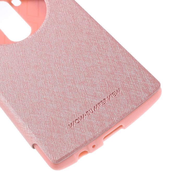 Goospery - LG G4 Hülle - Handy Plastik Bookcover - WOW Bumper Series - rosa