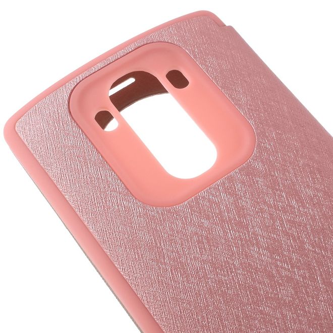 Goospery - LG G4 Hülle - Handy Plastik Bookcover - WOW Bumper Series - rosa