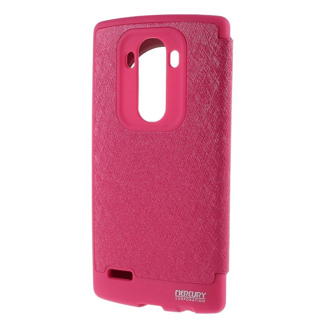 Goospery - LG G4 Hülle - Handy Plastik Bookcover - WOW Bumper Series - pink