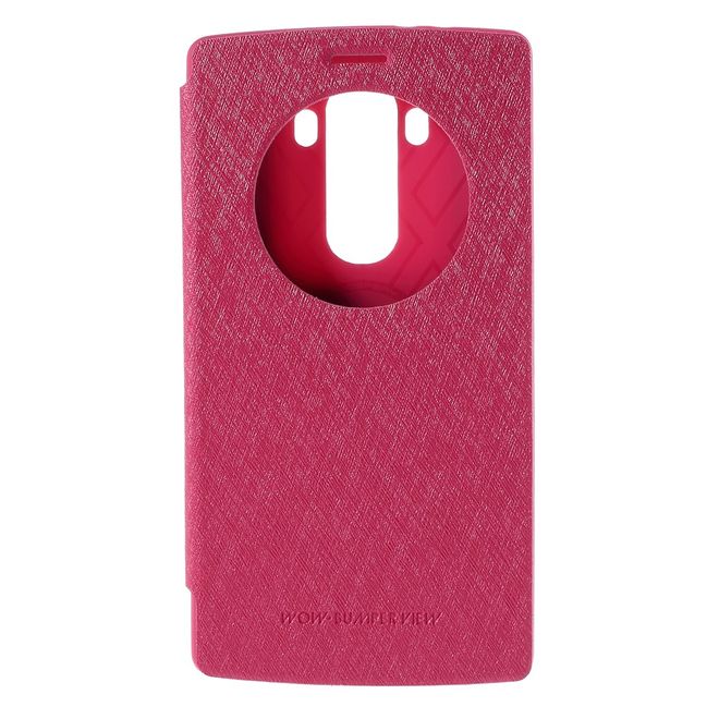 Goospery - LG G4 Hülle - Handy Plastik Bookcover - WOW Bumper Series - pink