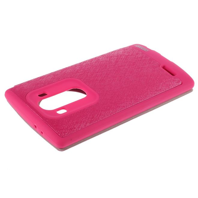 Goospery - LG G4 Hülle - Handy Plastik Bookcover - WOW Bumper Series - pink