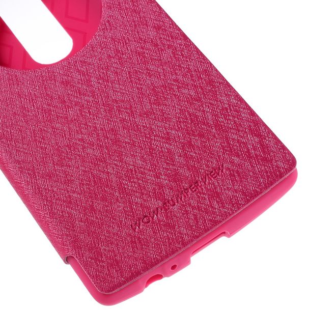 Goospery - LG G4 Hülle - Handy Plastik Bookcover - WOW Bumper Series - pink