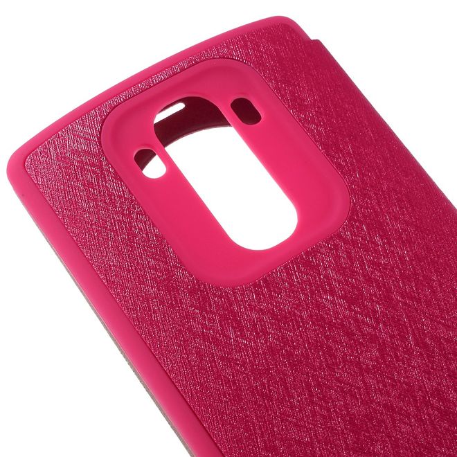 Goospery - LG G4 Hülle - Handy Plastik Bookcover - WOW Bumper Series - pink