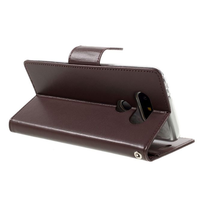 Goospery - Handyhülle für LG G5 - Case aus Leder - Bravo Diary Series - braun