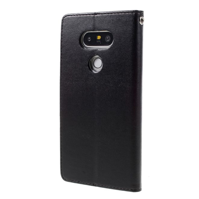 Goospery - Handyhülle für LG G5 - Case aus Leder - Bravo Diary Series - schwarz