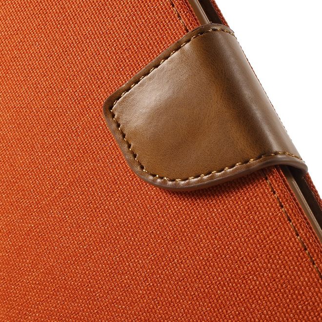 Goospery - Hülle für LG G5 - Bookcover- Canvas Diary Series - orange/camel