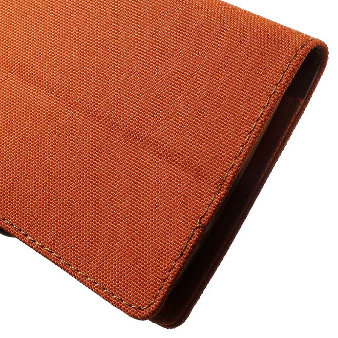 Goospery - Hülle für LG G5 - Bookcover- Canvas Diary Series - orange/camel