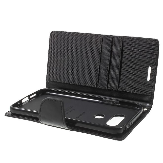 Goospery - Hülle für LG G5 - Bookcover- Canvas Diary Series - schwarz