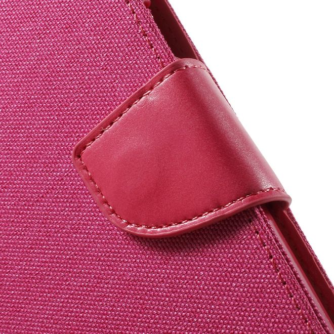 Goospery - Hülle für Samsung Galaxy Note 5  - Bookcover- Canvas Diary Series - pink/pink