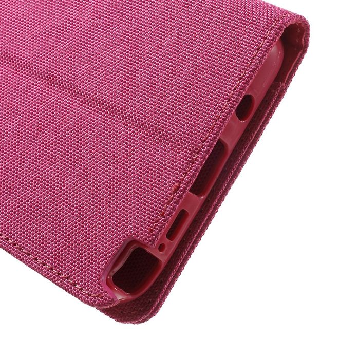 Goospery - Hülle für Samsung Galaxy Note 5  - Bookcover- Canvas Diary Series - pink/pink