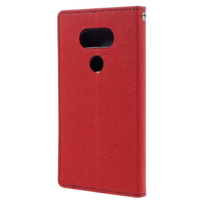 Goospery - LG G5 Hülle - Handy Bookcover - Fancy Diary Series - rot/navy