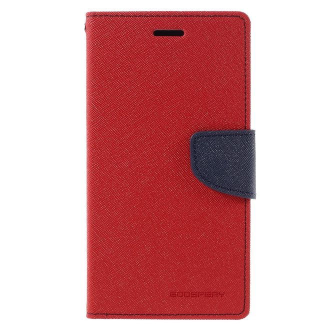 Goospery - LG G5 Hülle - Handy Bookcover - Fancy Diary Series - rot/navy