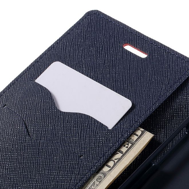 Goospery - LG G5 Hülle - Handy Bookcover - Fancy Diary Series - rot/navy