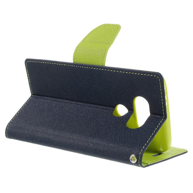 Goospery - LG G5 Hülle - Handy Bookcover - Fancy Diary Series - navy/lime