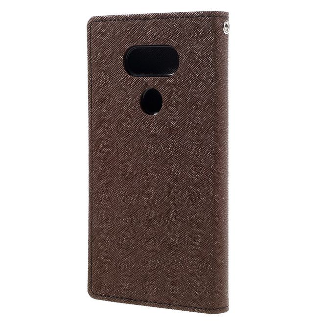 Goospery - LG G5 Hülle - Handy Bookcover - Fancy Diary Series - braun/schwarz