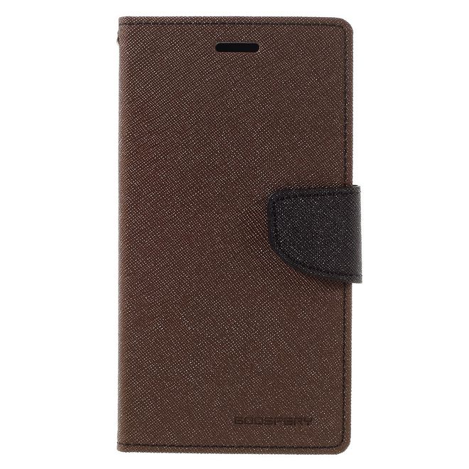 Goospery - LG G5 Hülle - Handy Bookcover - Fancy Diary Series - braun/schwarz