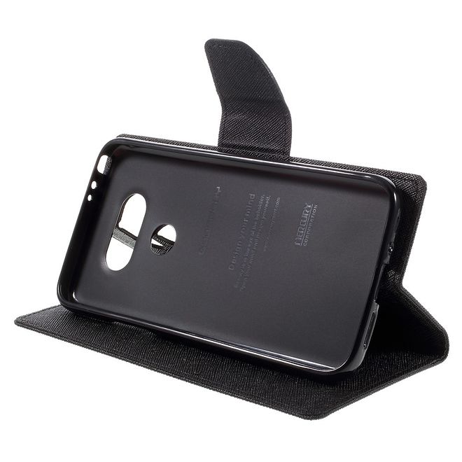 Goospery - LG G5 Hülle - Handy Bookcover - Fancy Diary Series - schwarz