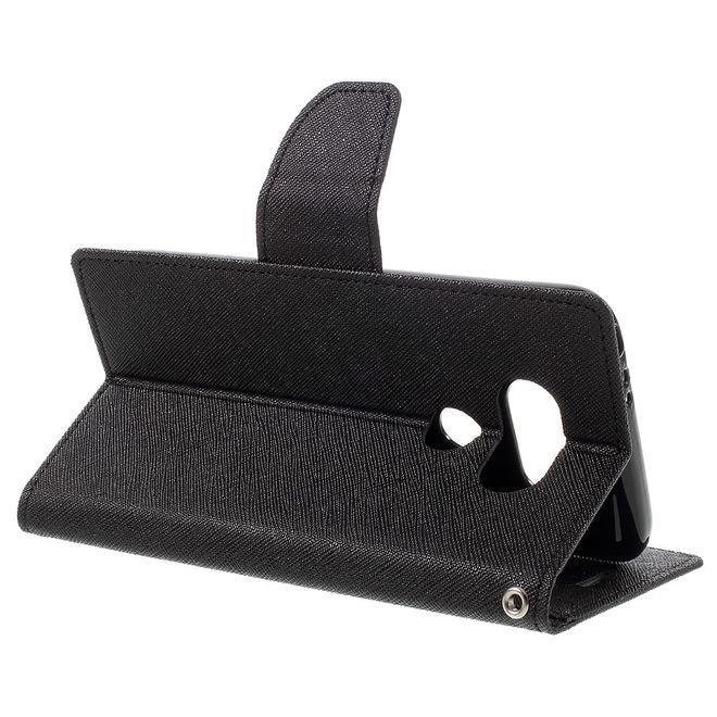 Goospery - LG G5 Hülle - Handy Bookcover - Fancy Diary Series - schwarz