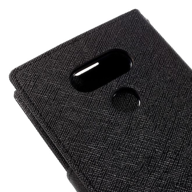 Goospery - LG G5 Hülle - Handy Bookcover - Fancy Diary Series - schwarz