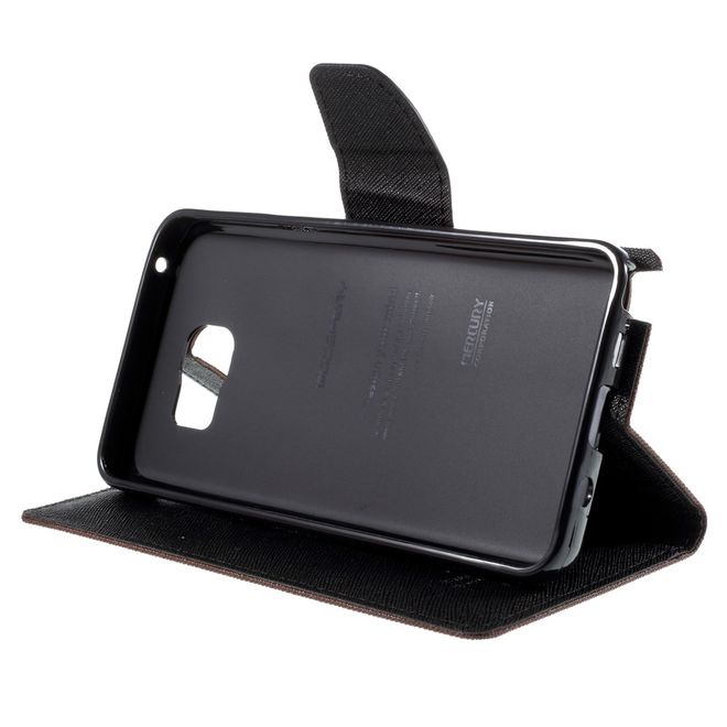 Goospery - Samsung Galaxy Note 5 Hülle - Handy Bookcover - Fancy Diary Series - braun/schwarz