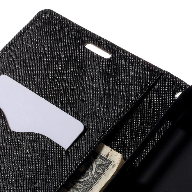 Goospery - Samsung Galaxy Note 5 Hülle - Handy Bookcover - Fancy Diary Series - braun/schwarz