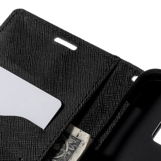 Goospery - Samsung Galaxy Note 5 Hülle - Handy Bookcover - Fancy Diary Series - schwarz