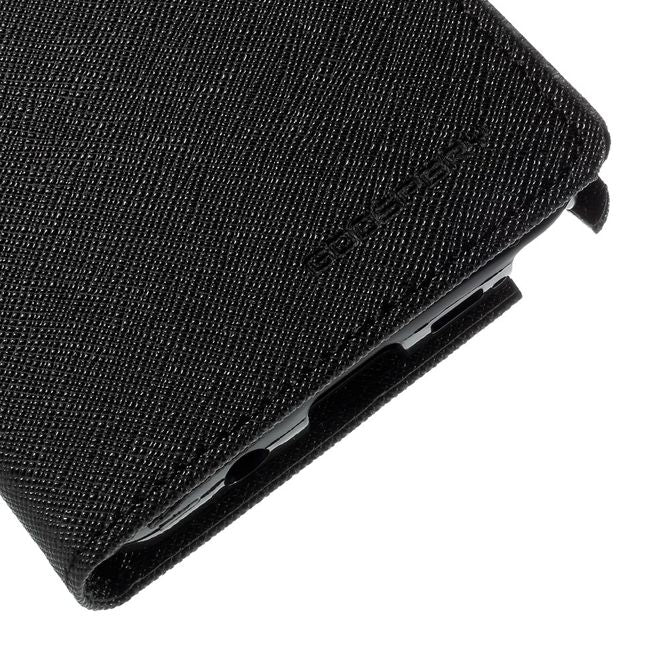 Goospery - Samsung Galaxy Note 5 Hülle - Handy Bookcover - Fancy Diary Series - schwarz