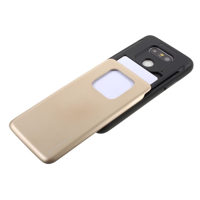 Goospery - Hülle für LG G5 - Cover aus elastischem Gummi - i Jelly Series - gold